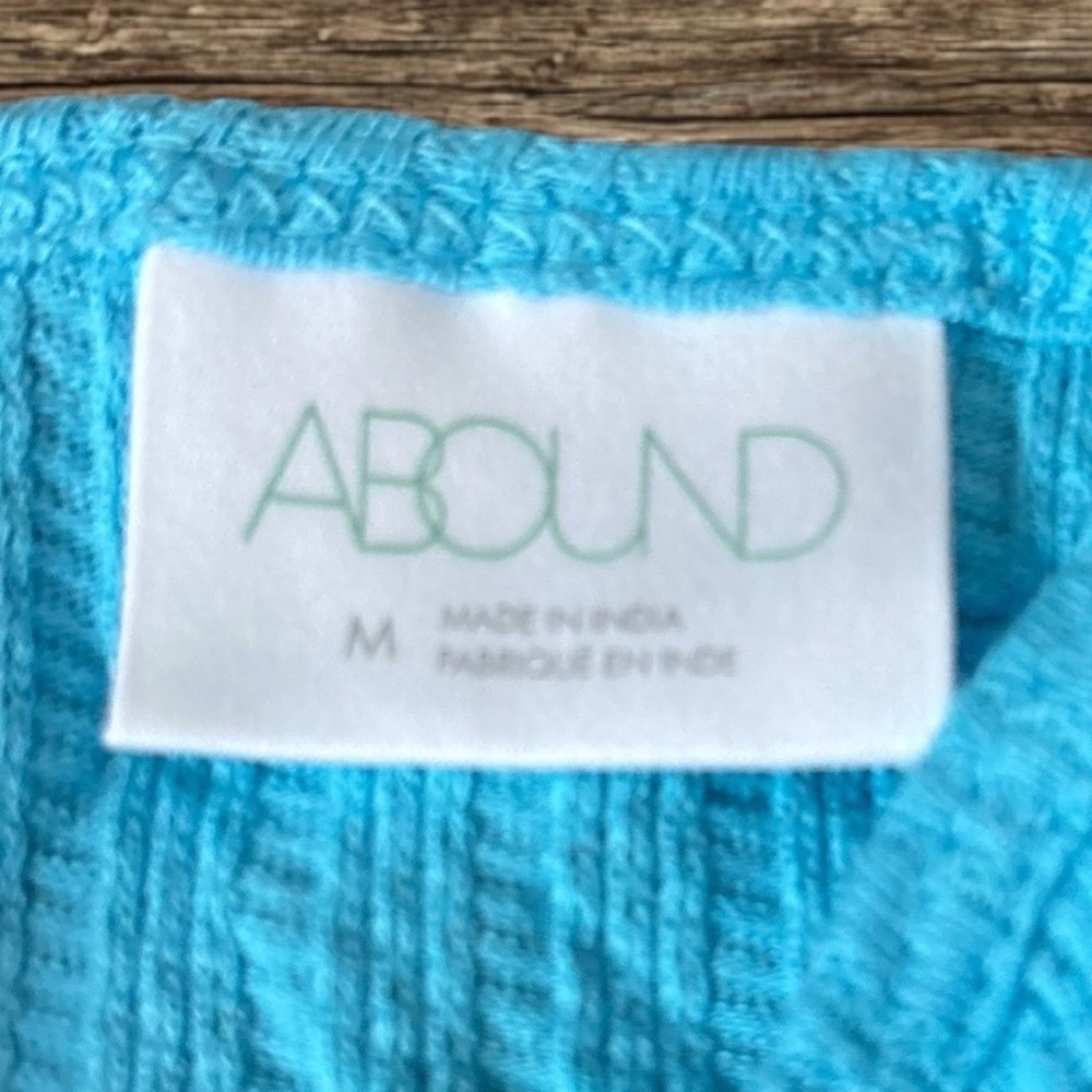 Abound Blue River Ruched Front Cinch Camisole Tank Top Y2K 90s Coastal Beach‎ M - Picture 6 of 10